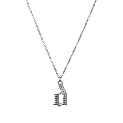 INITIAL – Gothic Letter Necklace