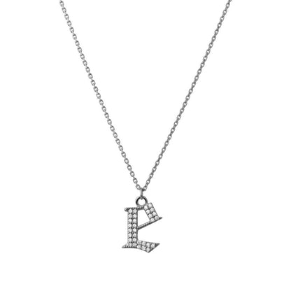 INITIAL – Gothic Letter Necklace