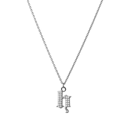 INITIAL – Gothic Letter Necklace