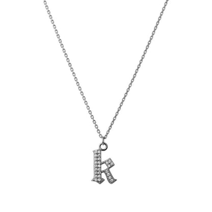 INITIAL – Gothic Letter Necklace (SPECIAL)