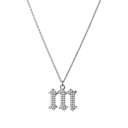 INITIAL – Gothic Letter Necklace