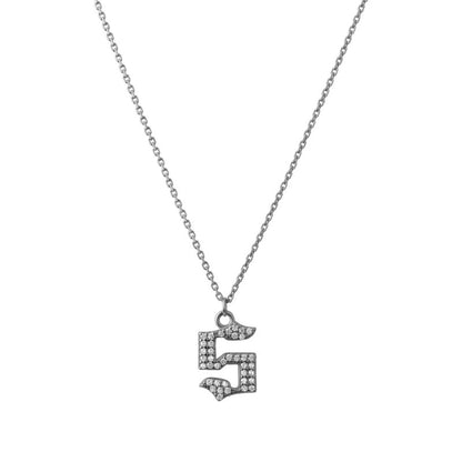 INITIAL – Gothic Letter Necklace (SPECIAL)