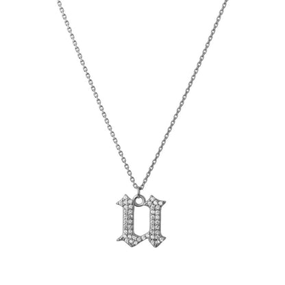 INITIAL – Gothic Letter Necklace (SPECIAL)