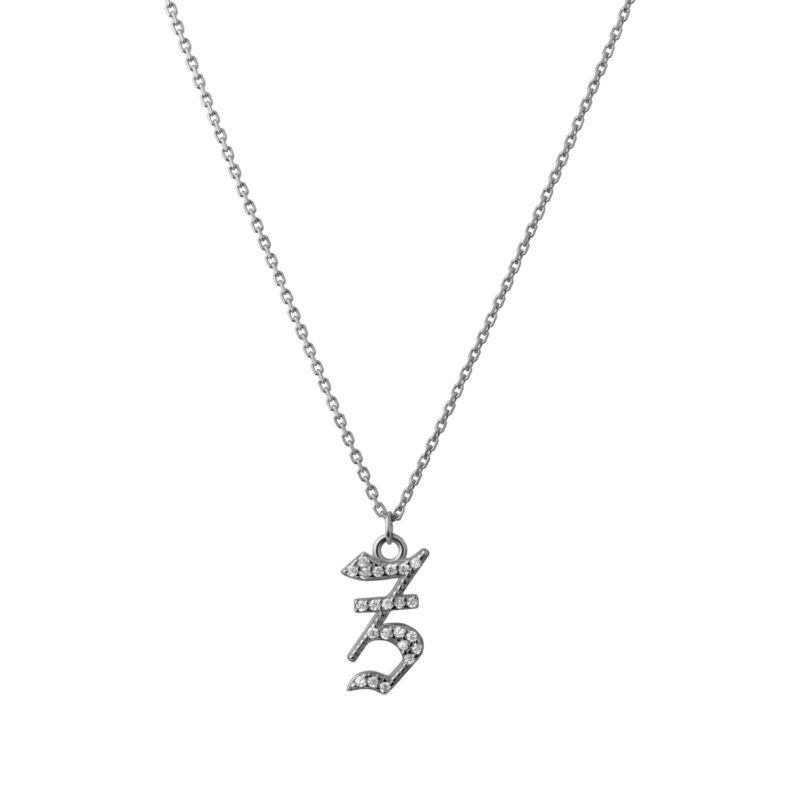 INITIAL – Gothic Letter Necklace (SPECIAL)