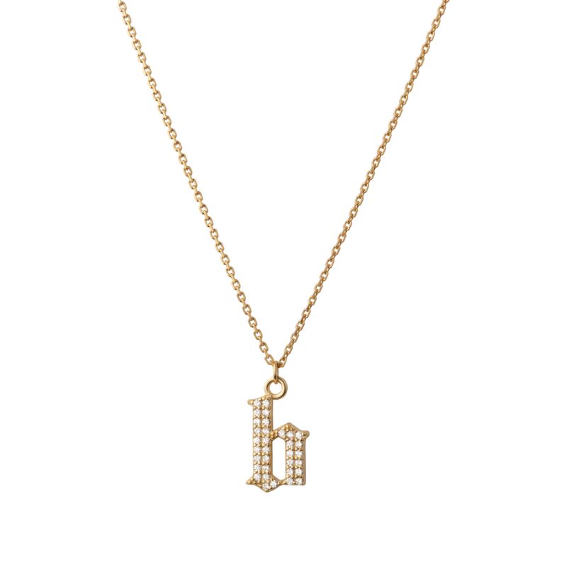 INITIAL – Gothic Letter Necklace (SPECIAL)