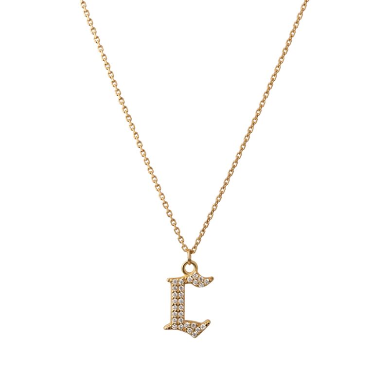 INITIAL – Gothic Letter Necklace (SPECIAL)