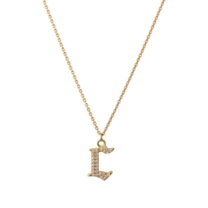 INITIAL – Gothic Letter Necklace