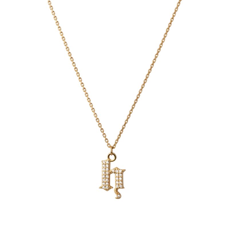 INITIAL – Gothic Letter Necklace (SPECIAL)