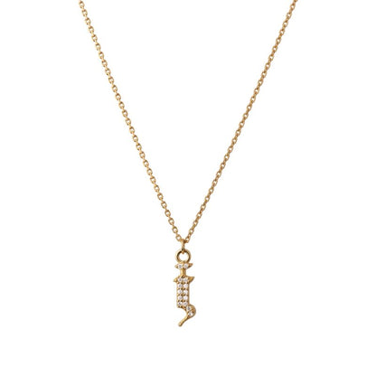 INITIAL – Gothic Letter Necklace