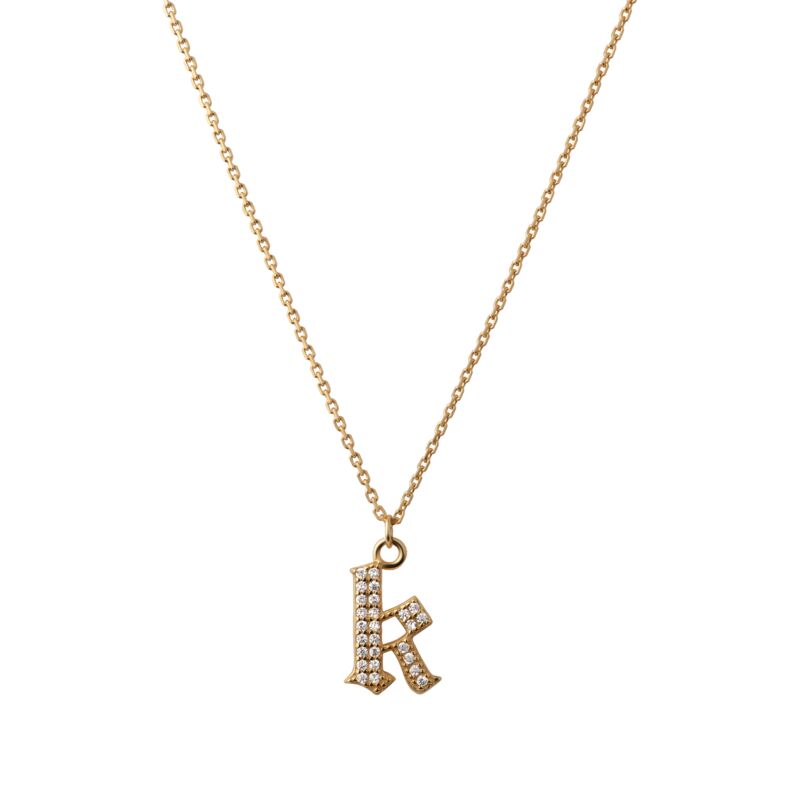 INITIAL – Gothic Letter Necklace (SPECIAL)
