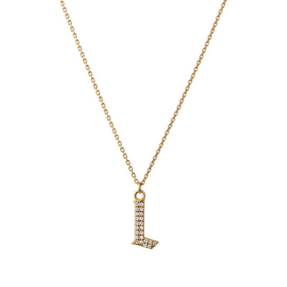 INITIAL – Gothic Letter Necklace