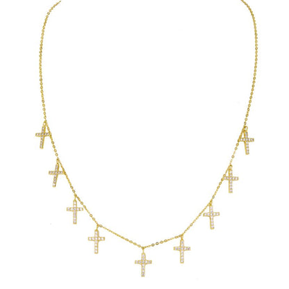 KOURTNEY – Nine Cross Necklace