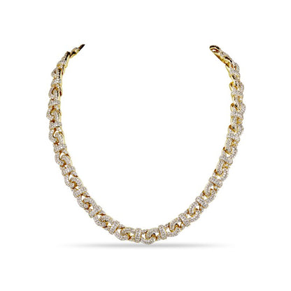 LO – Pavé Infinity Link Collar Necklace