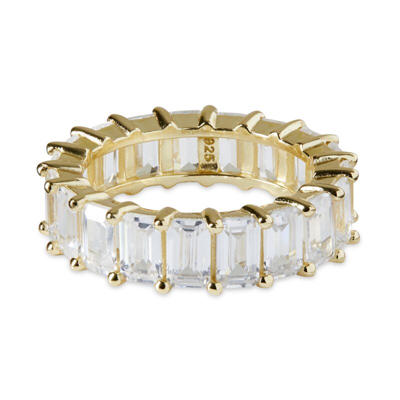 AMBER - Emerald Cut Eternity Band (SPECIAL)
