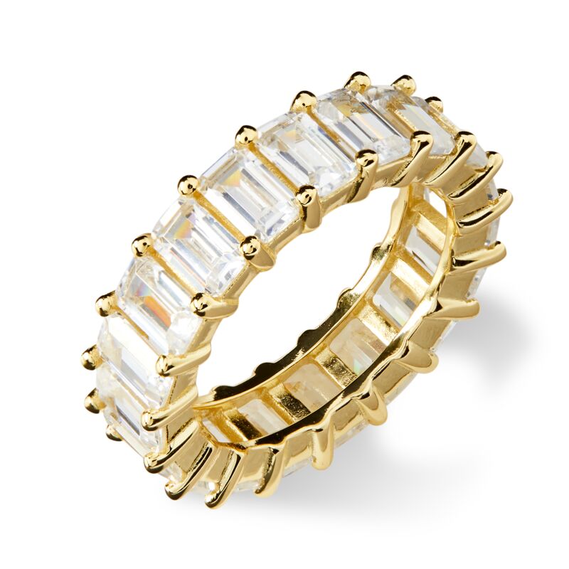 AMBER - Emerald Cut Eternity Band (SPECIAL)