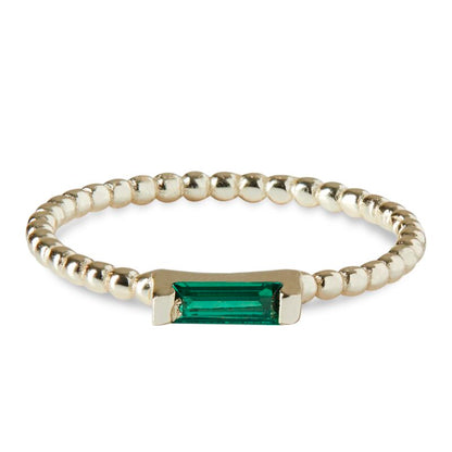 ADRIENNE - Spiraled Baguette Ring