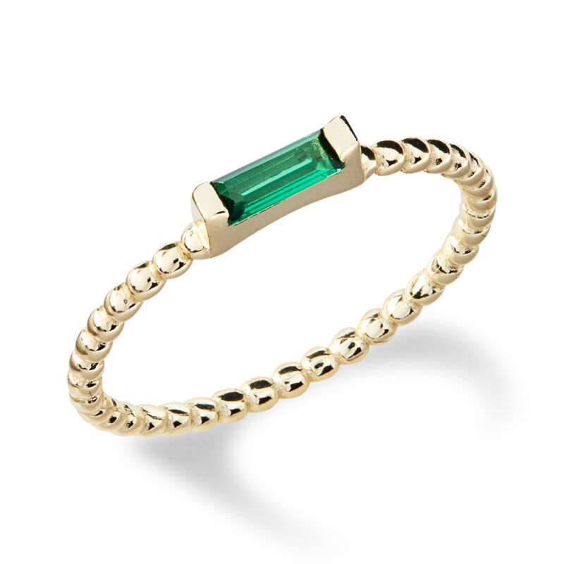 ADRIENNE - Spiraled Baguette Ring