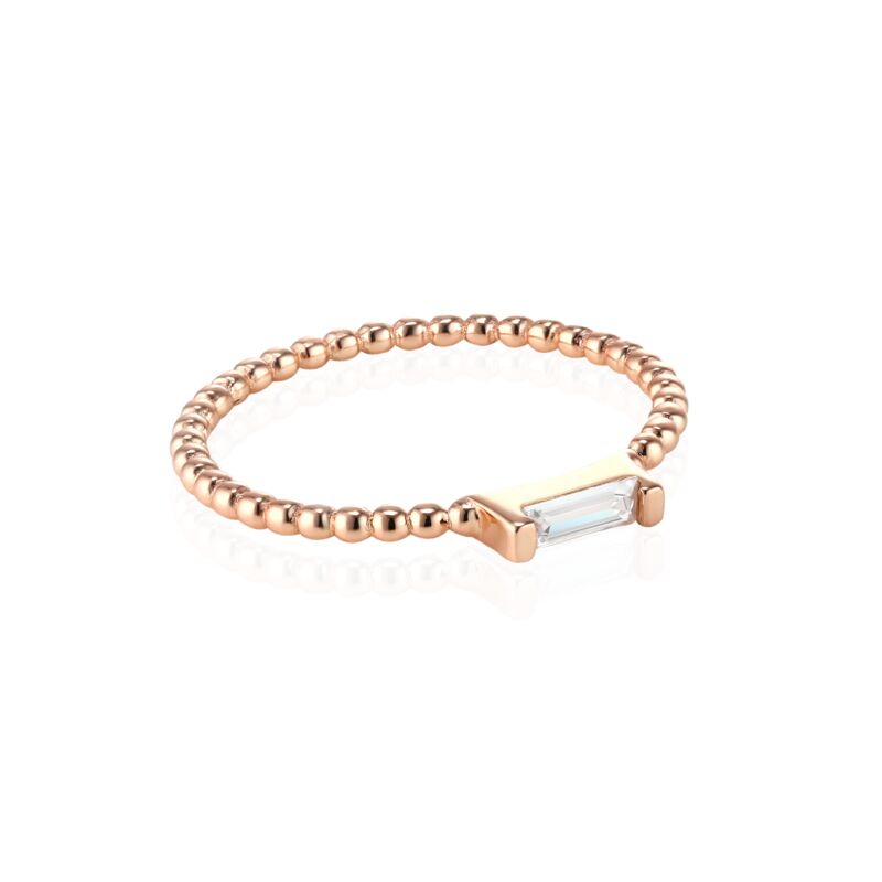 ADRIENNE - Spiraled Baguette Ring