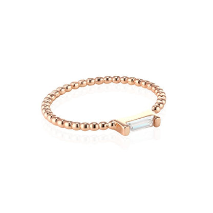 ADRIENNE - Spiraled Baguette Ring