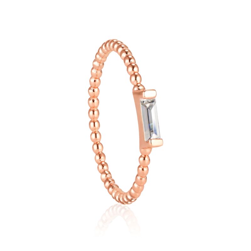 ADRIENNE - Spiraled Baguette Ring