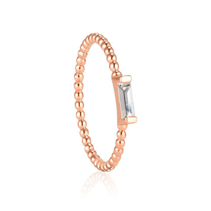 ADRIENNE - Spiraled Baguette Ring