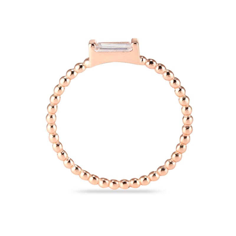 ADRIENNE - Spiraled Baguette Ring