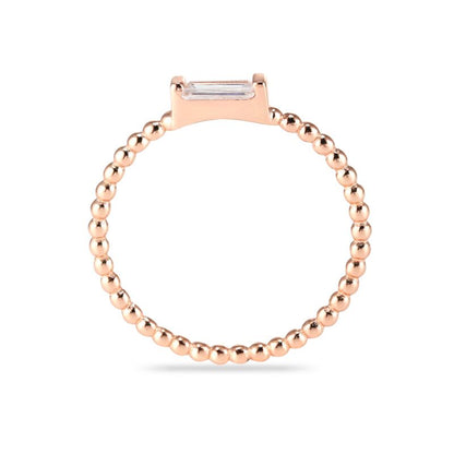 ADRIENNE - Spiraled Baguette Ring