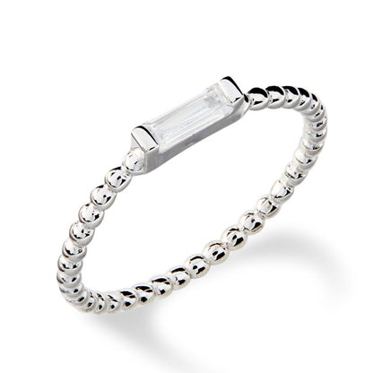 ADRIENNE - Spiraled Baguette Ring