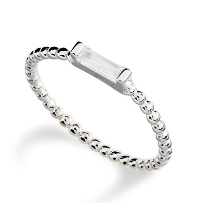 ADRIENNE - Spiraled Baguette Ring