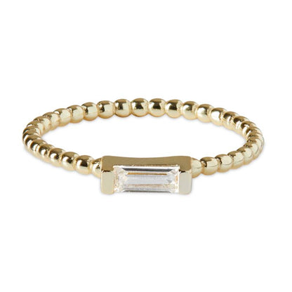 ADRIENNE - Spiraled Baguette Ring