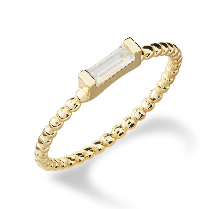 ADRIENNE - Spiraled Baguette Ring