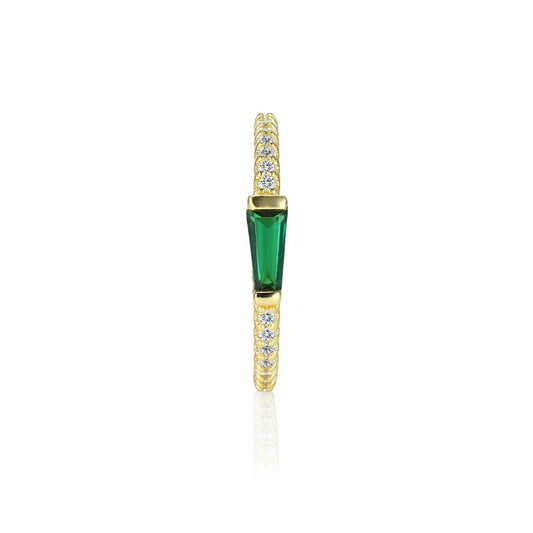 ZOE - Tapered Baguette Pave Ring