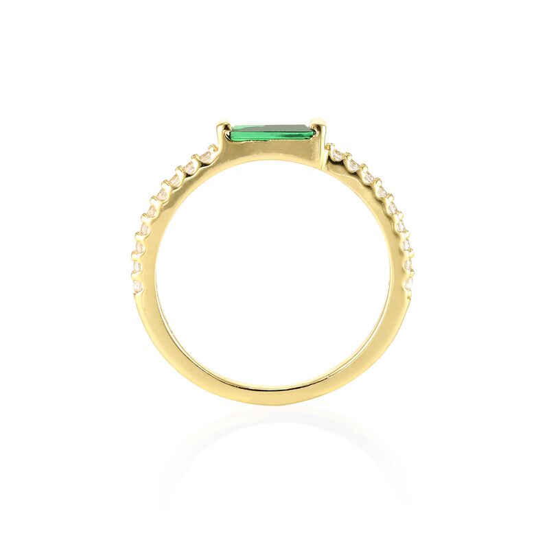 ZOE - Tapered Baguette Pave Ring