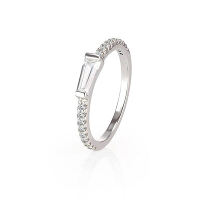 ZOE - Tapered Baguette Pave Ring (SPECIAL)