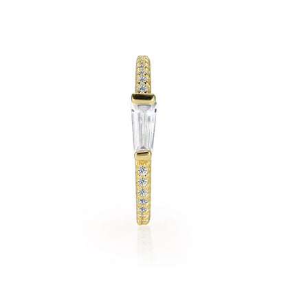 ZOE - Tapered Baguette Pave Ring (SPECIAL)