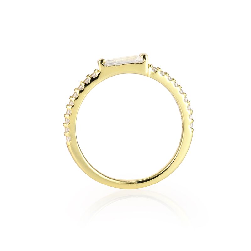 ZOE - Tapered Baguette Pave Ring