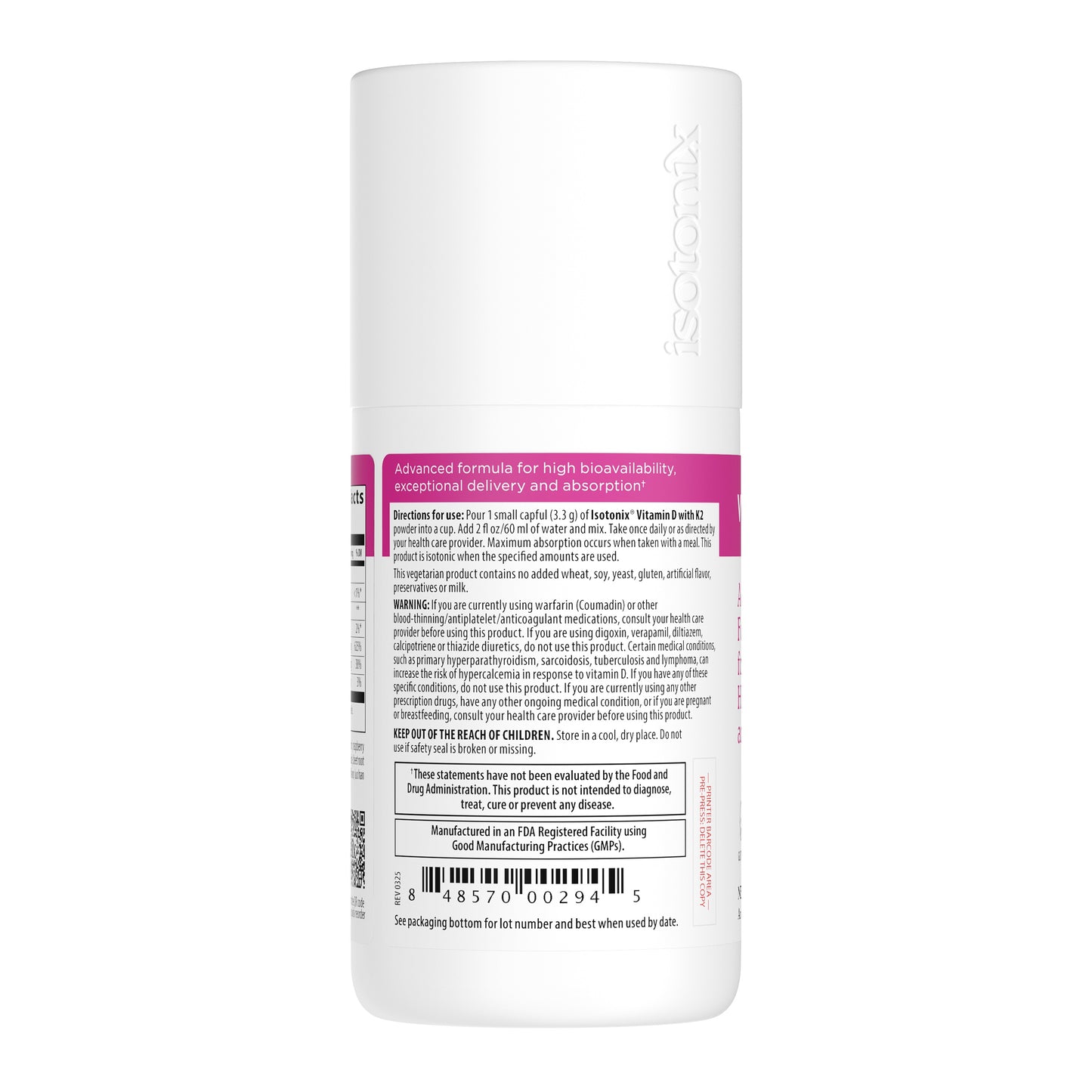 Isotonix® Vitamin D with K2