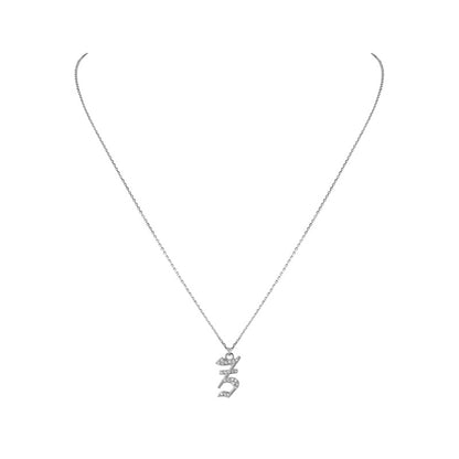 INITIAL – Gothic Letter Necklace