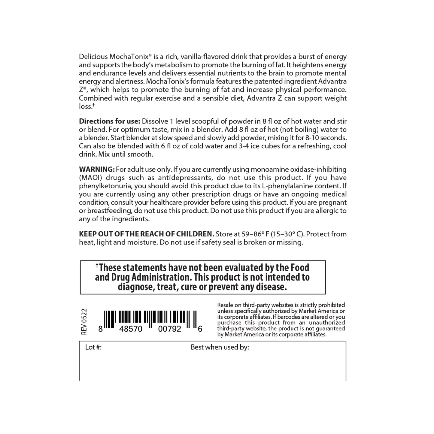 MochaTonix® Single Canister