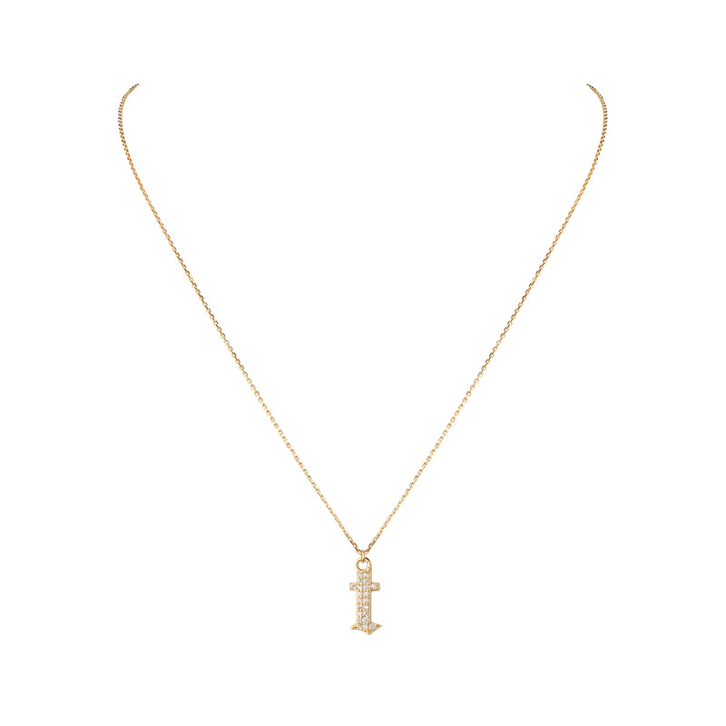 INITIAL – Gothic Letter Necklace