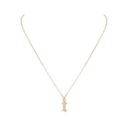 INITIAL – Gothic Letter Necklace