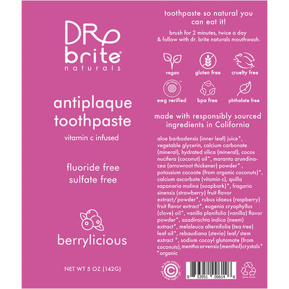 Dr. Brite® Kids Anti-Plaque Toothpaste with Vitamin C