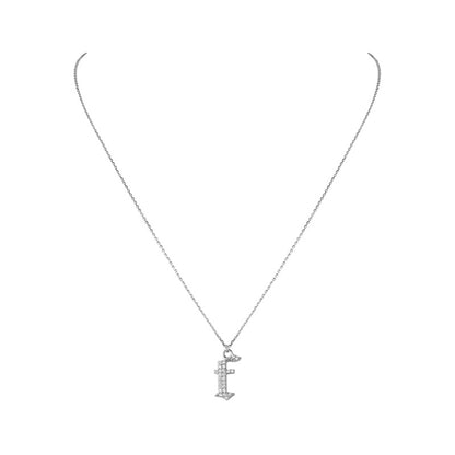 INITIAL – Gothic Letter Necklace (SPECIAL)
