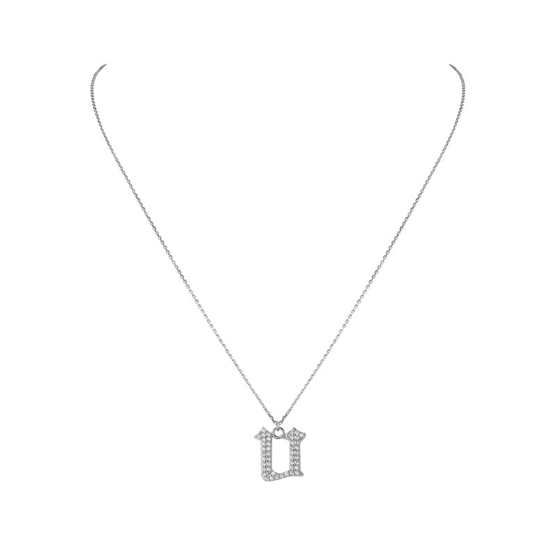 INITIAL – Gothic Letter Necklace (SPECIAL)