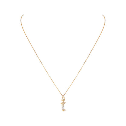 INITIAL – Gothic Letter Necklace (SPECIAL)
