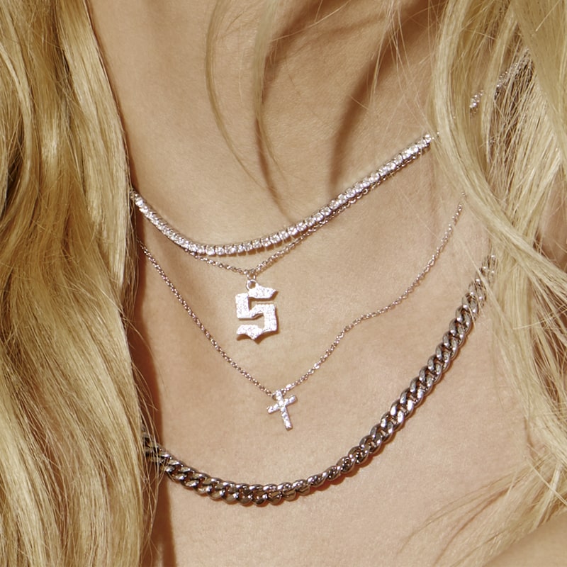 INITIAL – Gothic Letter Necklace
