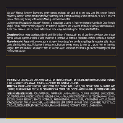Motives® Makeup Remover Towelettes
