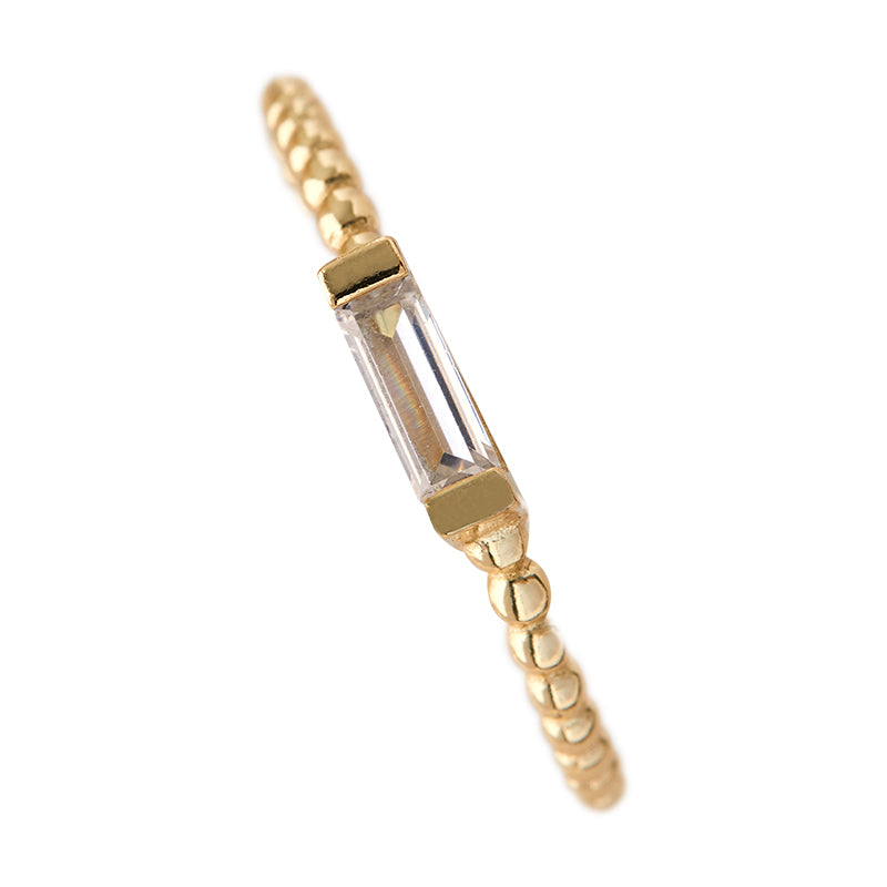 ADRIENNE - Spiraled Baguette Ring