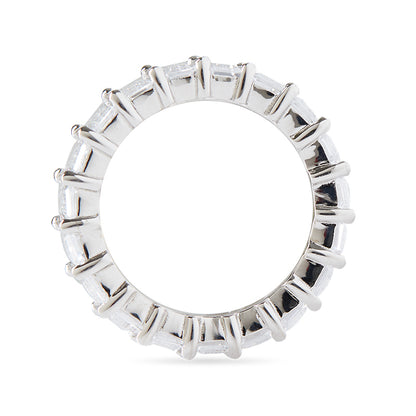 AMBER - Emerald Cut Eternity Band