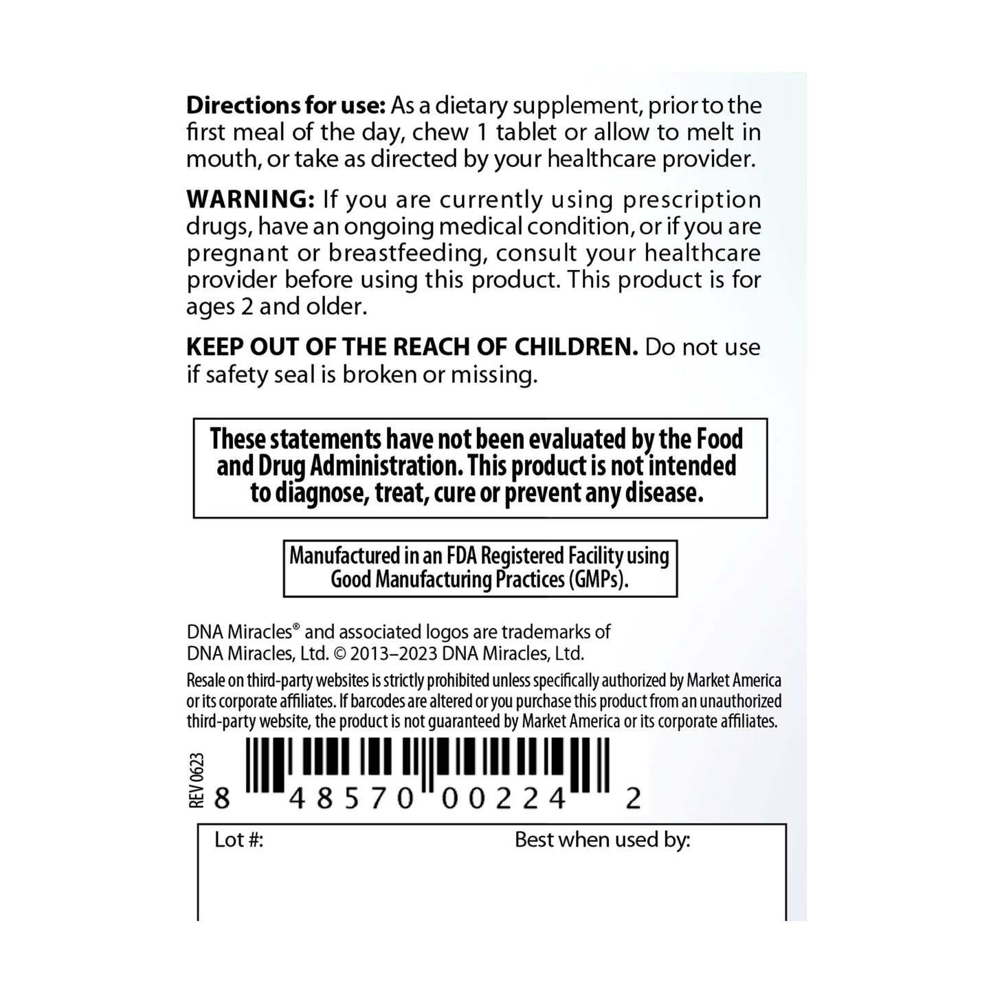 DNA Miracles兒童益生菌嚼片